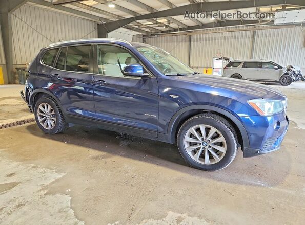 5UXWX9C59G0D92988 2016 BMW X3 Blue Front right