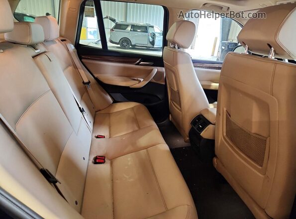 5UXWX9C59G0D92988 2016 BMW X3 Blue Rear seats view