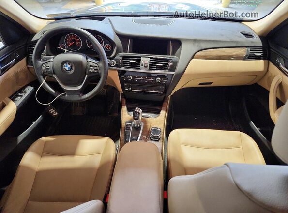 5UXWX9C59G0D92988 2016 BMW X3 Blue Dashboard view