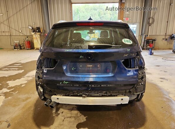 5UXWX9C59G0D92988 2016 BMW X3 Blue Rear view