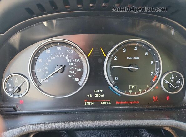 5UXWZ7C30H0V88751 2017 BMW X3 White Widok zestawu wskaźników