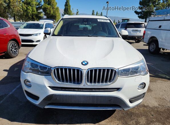 5UXWZ7C30H0V88751 2017 BMW X3 White Widok z przodu