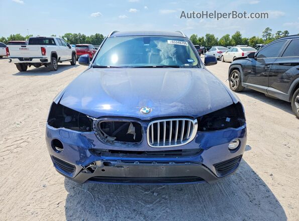 5UXWZ7C37H0X39603 2017 BMW X3 Blue წინა ხედი