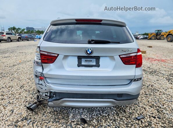 5UXWZ7C53G0R33335 2016 BMW X3 Silver Հետևի տեսք