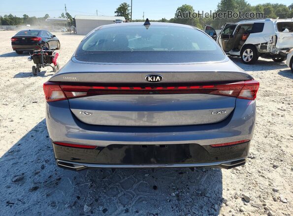 5XXG14J2XMG024457 2021 KIA K5 Gray Widok z tyłu