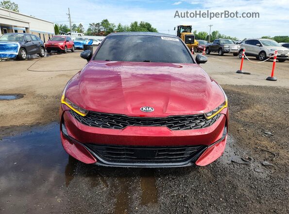 5XXG64J2XMG038151 2021 KIA K5 Burgundy წინა ხედი