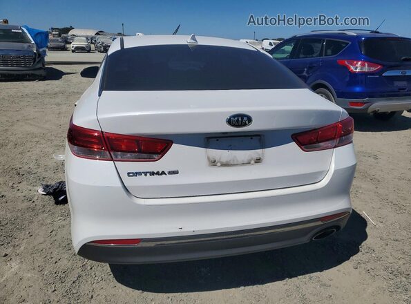 5XXGT4L30HG166323 2017 KIA OPTIMA White უკანა ხედი