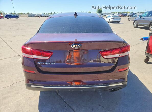 5XXGT4L34LG431740 2020 KIA OPTIMA Burgundy Rear view