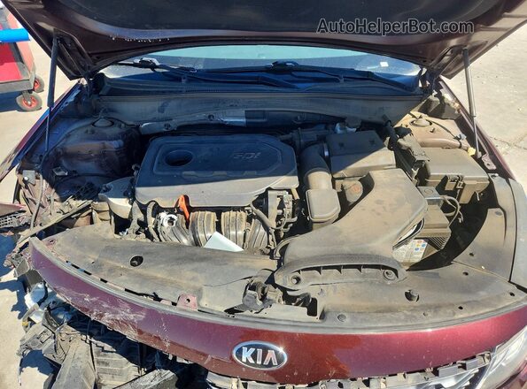 5XXGT4L34LG431740 2020 KIA OPTIMA Burgundy Rear interior view