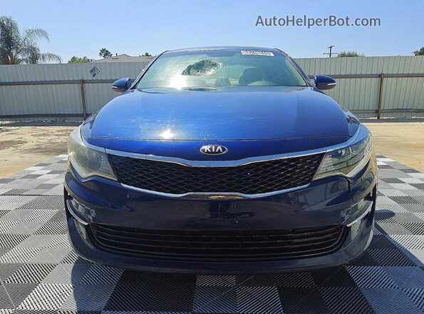5XXGT4L36JG194293 2018 KIA OPTIMA Blue Widok z przodu