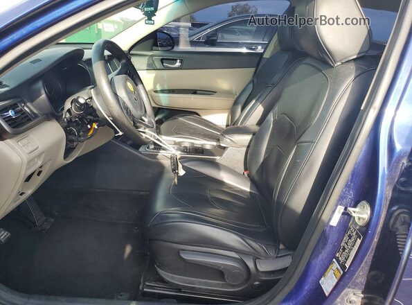 5XXGT4L36JG257909 2018 KIA OPTIMA Blue წინა სალონის ხედი