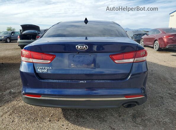 5XXGT4L36JG257909 2018 KIA OPTIMA Blue უკანა ხედი