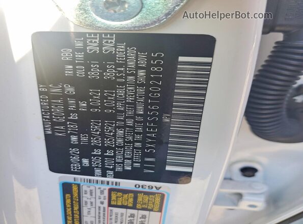 5XYAEFS56TG021855 2026 KIA EV9 Белый Вид подкапотного пространства