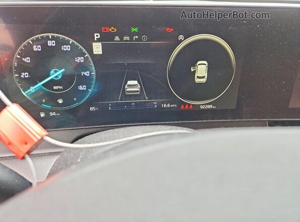 5XYK53AF6PG078642 2023 KIA SPORTAGE Gray Widok zestawu wskaźników
