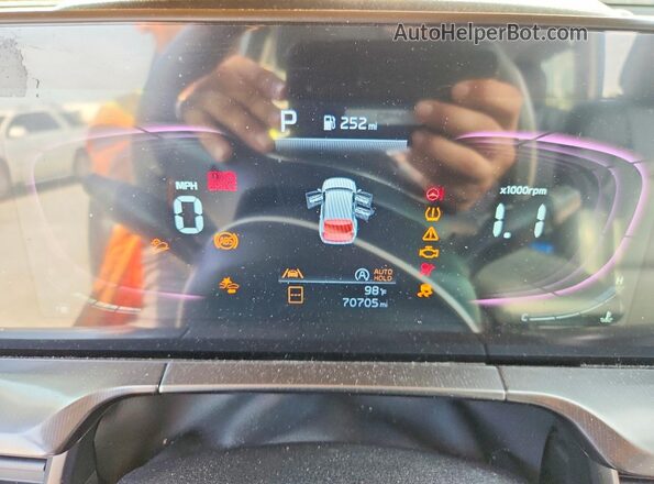 5XYP24GC7RG560993 2024 KIA TELLURIDE Blue ხელსაწყოთა პანელის ხედი