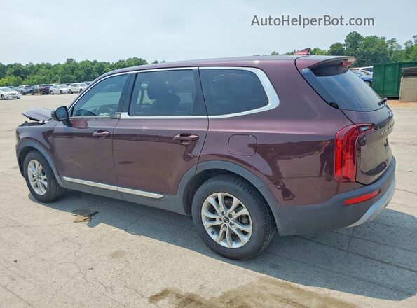 5XYP24HC1MG186839 2021 KIA TELLURIDE Бордовый Задняя левая четверть