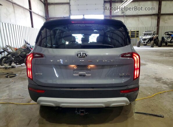 5XYP2DHC2LG049701 2020 KIA TELLURIDE Gray Rear view