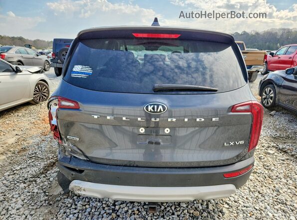 5XYP2DHC9MG097245 2021 KIA TELLURIDE Серый Вид сзади