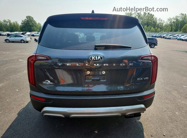 5XYP34HC9LG002033 2020 KIA TELLURIDE Gray უკანა ხედი