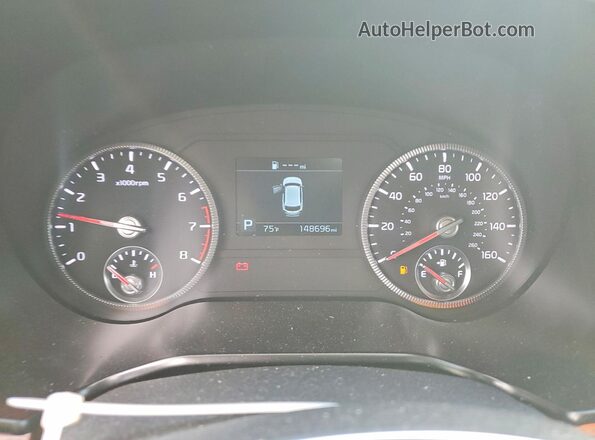 5XYP34HC9LG002033 2020 KIA TELLURIDE Gray ხელსაწყოთა პანელის ხედი