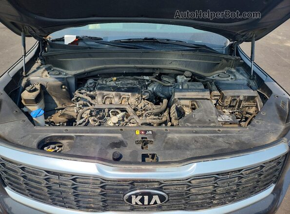 5XYP34HC9LG002033 2020 KIA TELLURIDE Gray უკანა სალონის ხედი