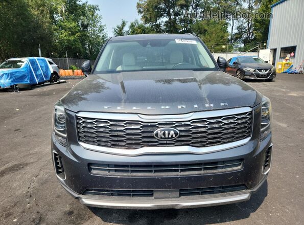 5XYP34HC9LG002033 2020 KIA TELLURIDE Gray VIN კოდის სტიკერის ხედი