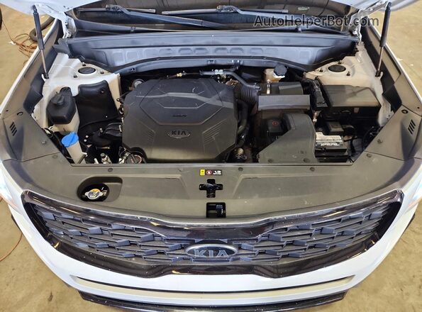 5XYP3DHC2MG128350 2021 KIA TELLURIDE White ძრავის განყოფილების ხედი