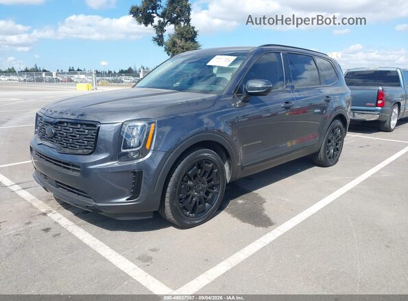 5XYP3DHC2MG129126 2021 KIA TELLURIDE Gray Front left