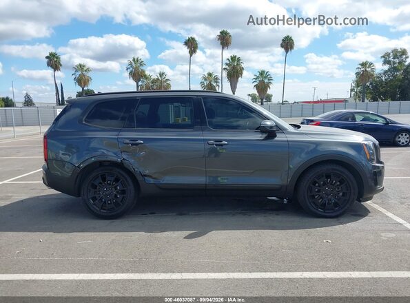 5XYP3DHC2MG129126 2021 KIA TELLURIDE Gray Rear interior view