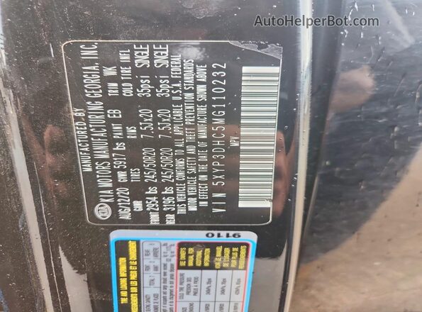 5XYP3DHC5MG110232 2021 KIA TELLURIDE Black Панорамний вид салону 360°