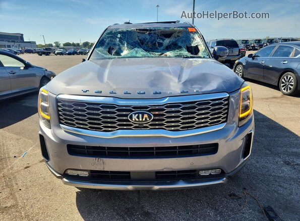 5XYP54HC2MG151458 2021 KIA TELLURIDE Silver წინა ხედი