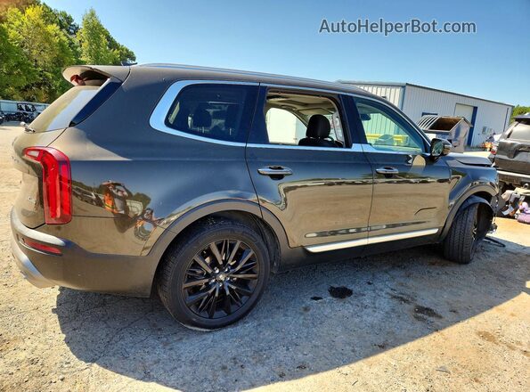 5XYP54HC5MG134704 2021 KIA TELLURIDE Коричневый Задняя правая четверть