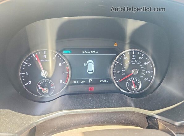 5XYP54HC6LG089903 2020 KIA TELLURIDE Black Instrument cluster view