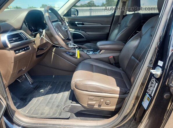 5XYP54HC6LG089903 2020 KIA TELLURIDE Black Front interior view