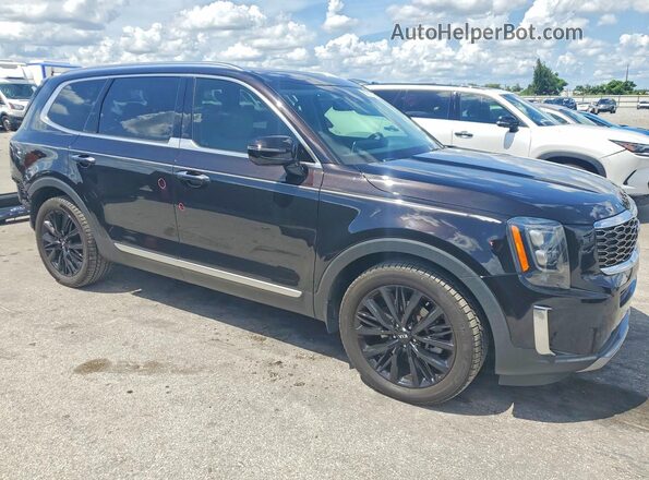 5XYP54HC7MG131741 2021 KIA TELLURIDE Фиолетовый Передняя правая четверть
