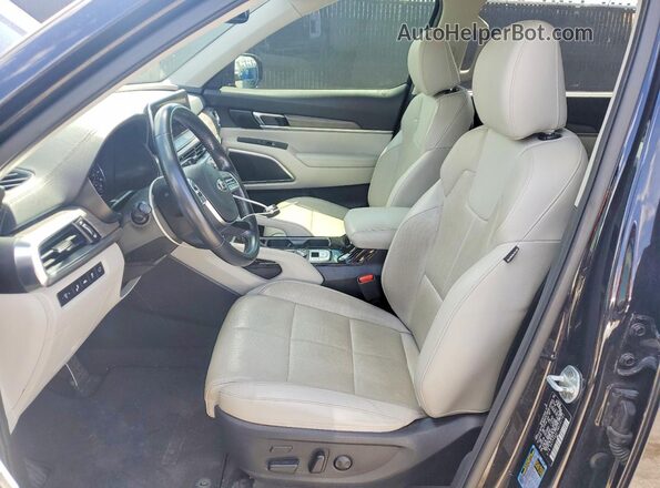 5XYP54HC7MG131741 2021 KIA TELLURIDE Фиолетовый Вид салона спереди