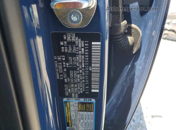 5XYP5DGC3SG689181 2025 KIA TELLURIDE Blue Widok wnętrza 360 stopni