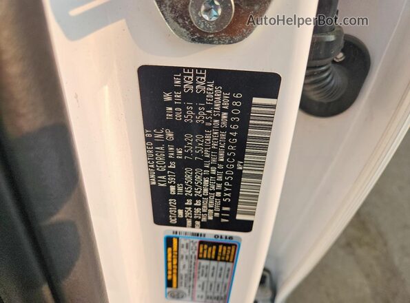 5XYP5DGC5RG463086 2024 KIA TELLURIDE White Engine compartment view