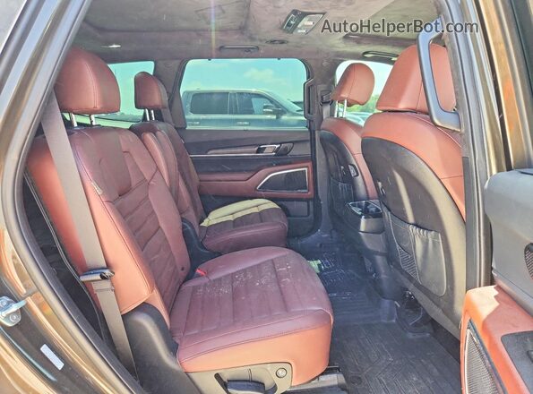 5XYP5DGC8RG539609 2024 KIA TELLURIDE Brown Вид задньої частини салону