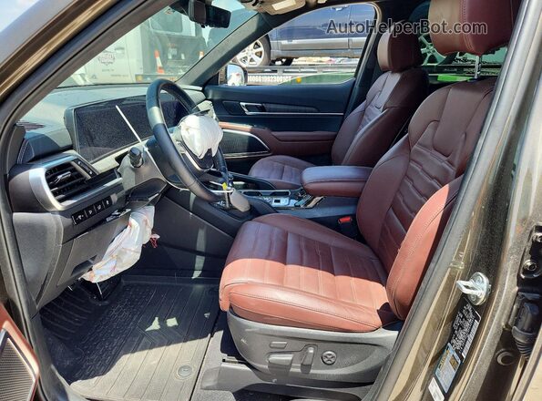 5XYP5DGC8RG539609 2024 KIA TELLURIDE Brown Вид салону спереду