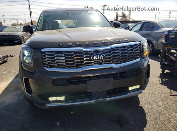 5XYP5DHC6LG075113 2020 KIA TELLURIDE Brown Front view