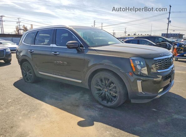 5XYP5DHC6LG075113 2020 KIA TELLURIDE Brown Front right
