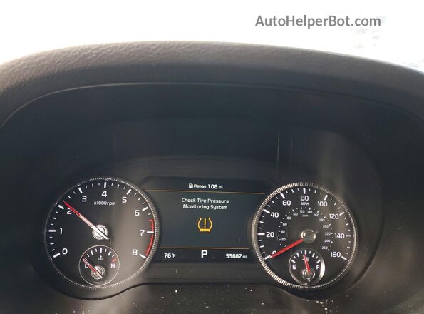 5XYP5DHCXMG167259 2021 KIA TELLURIDE Black Instrument cluster view