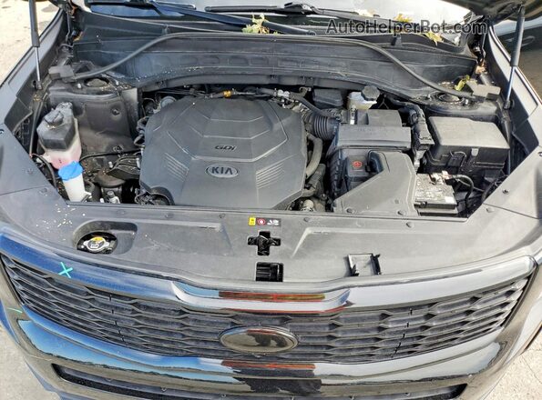 5XYP5DHCXMG167259 2021 KIA TELLURIDE Black Engine compartment view