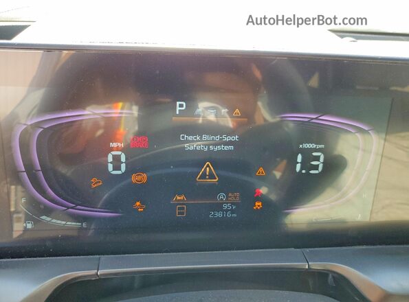5XYP64GC0SG674246 2025 KIA TELLURIDE Black Вид щитка приладів