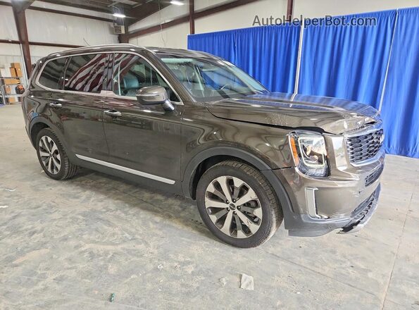 5XYP64HC0NG266431 2022 KIA TELLURIDE Green Przód prawy