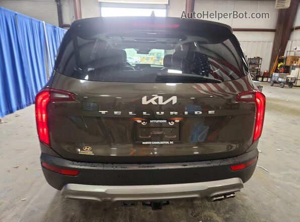5XYP64HC0NG266431 2022 KIA TELLURIDE Green Widok z tyłu