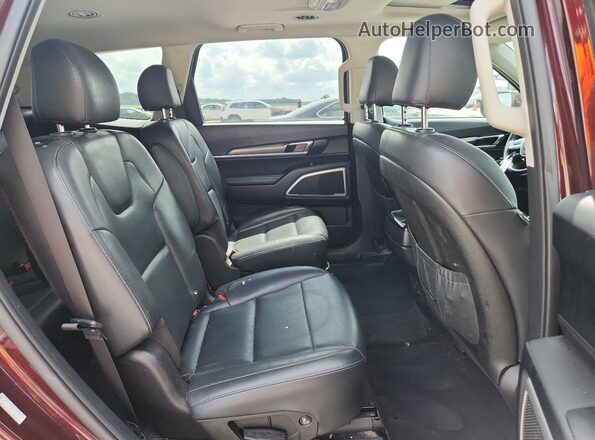 5XYP64HC4LG048800 2020 KIA TELLURIDE Burgundy უკანა სალონის ხედი