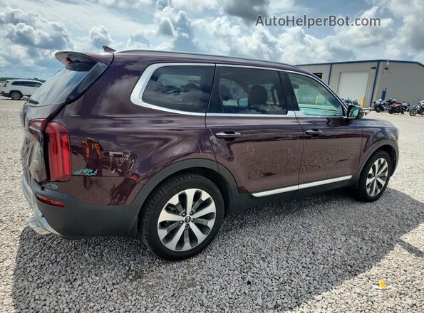 5XYP64HC4LG048800 2020 KIA TELLURIDE Burgundy უკანა მარჯვენა