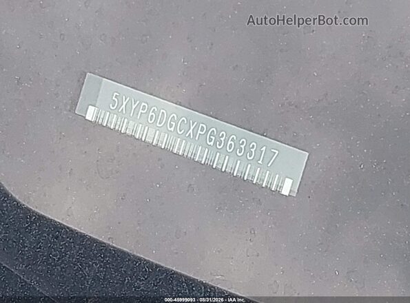 5XYP6DGCXPG363317 2023 KIA TELLURIDE White Вид щитка приладів